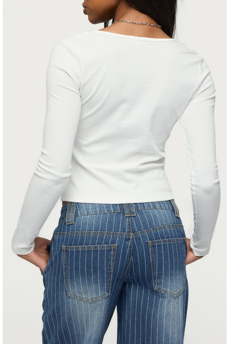 Ximena Long Sleeve Top, Alternate, color, WHITE