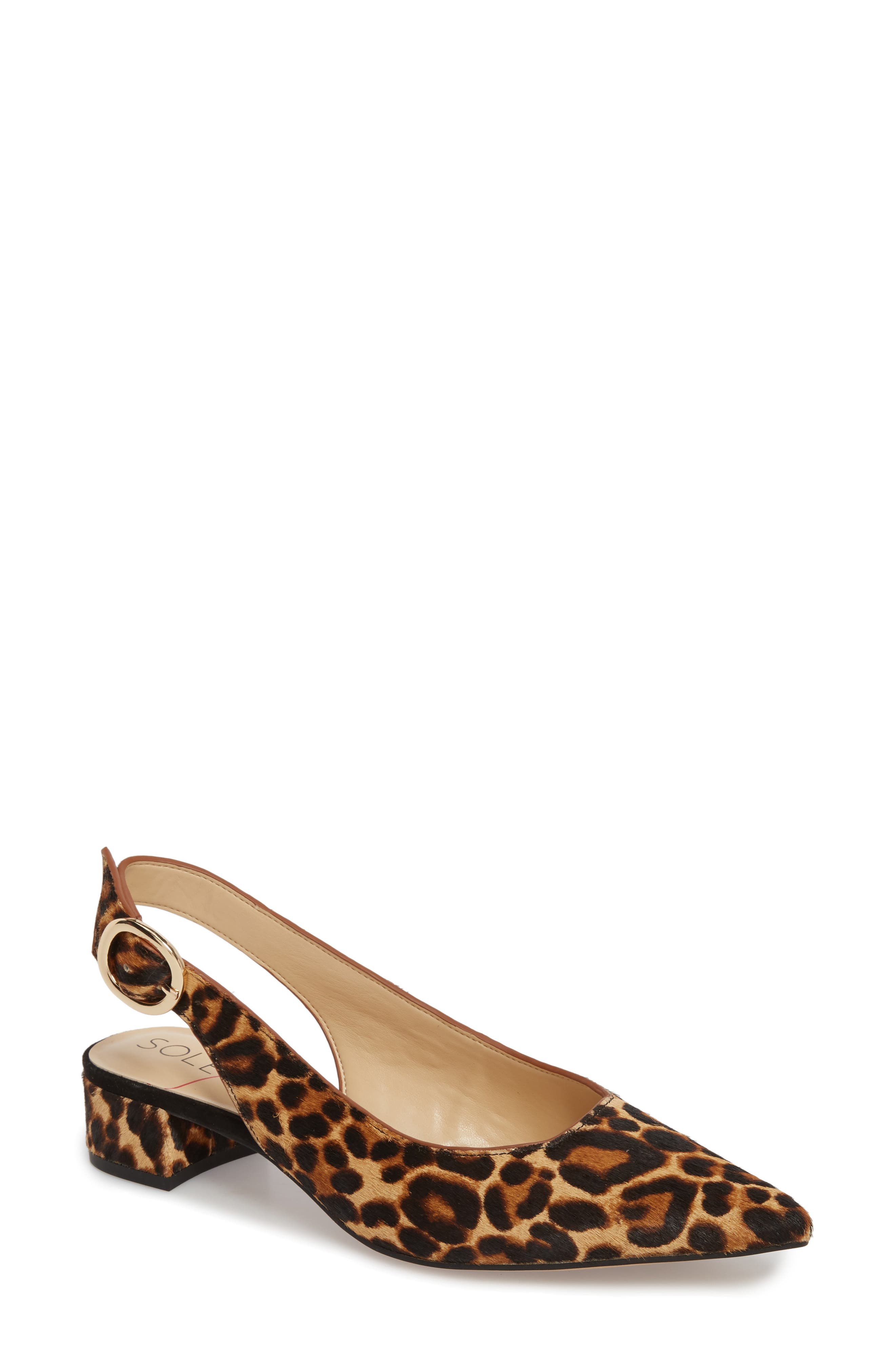 Mariol Slingback Pump, Main, color, FALL LEOPARD CALF HAIR