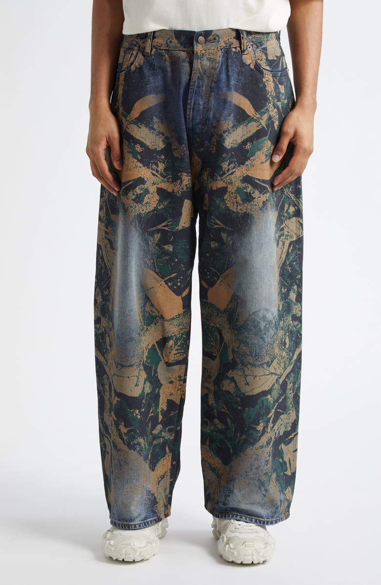 Acne Studios 2023 Mossy Super Baggy Fit Wide Leg Jeans, Main, color,