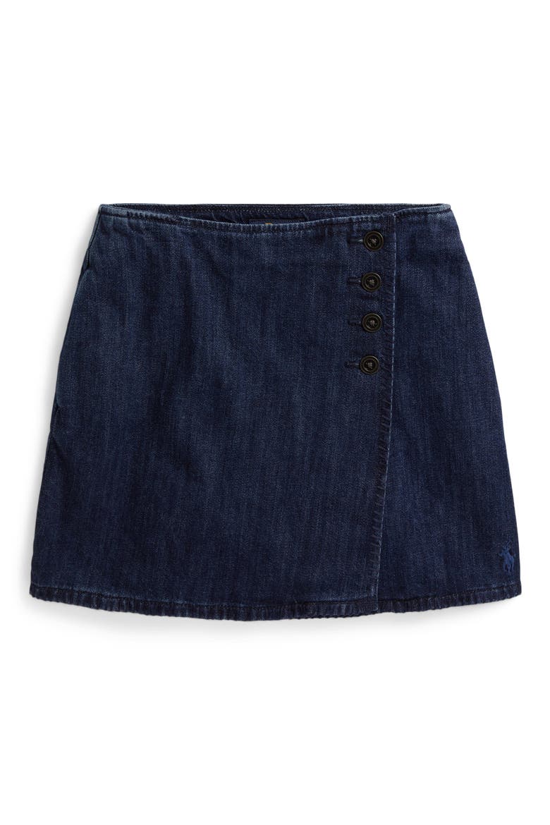 Kids' Denim Skirt Wrap Skirt, Main, color, ADRIE