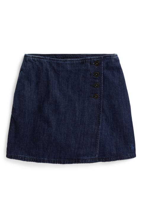 Kids' Denim Skirt Wrap Skirt