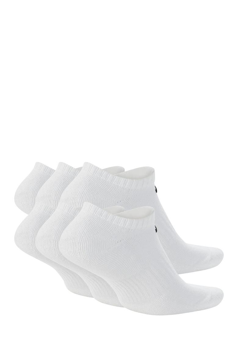 6-Pack Everyday Cushion No-Show Socks, Alternate, color, 100 WHITE/BLACK