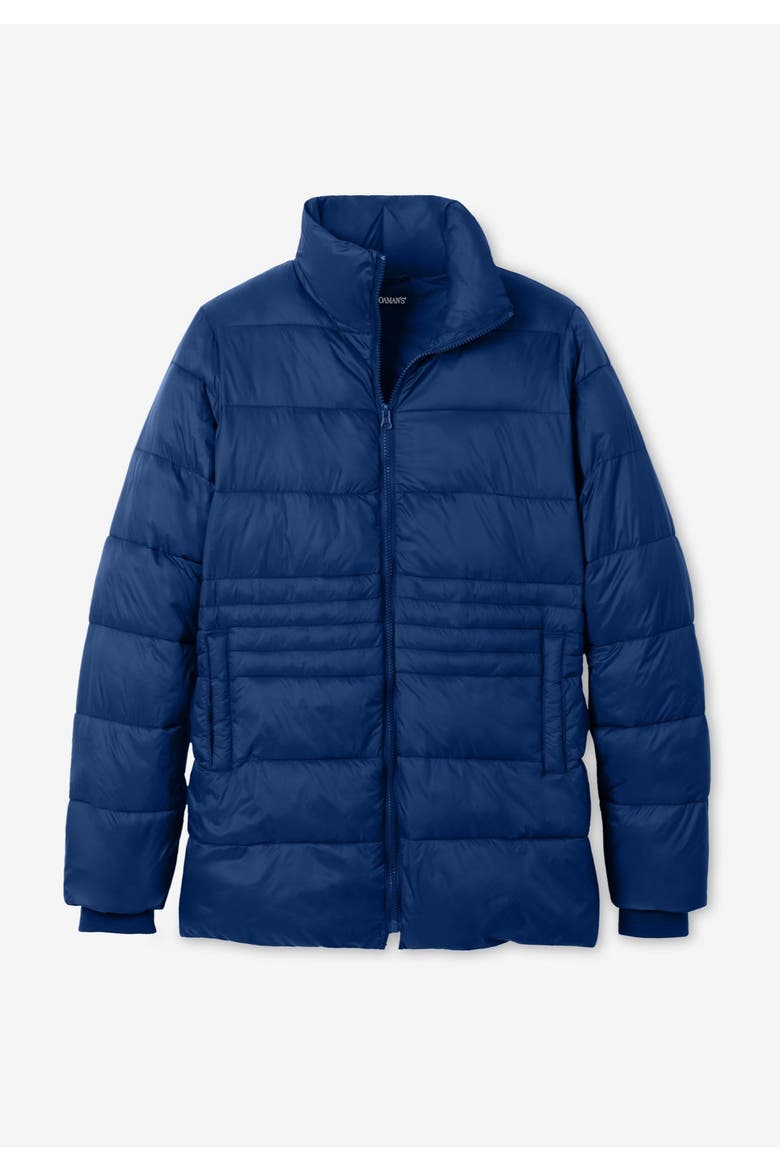 Plus Size Lightweight Quilted Jacket, Alternate, color, DARK BERRY