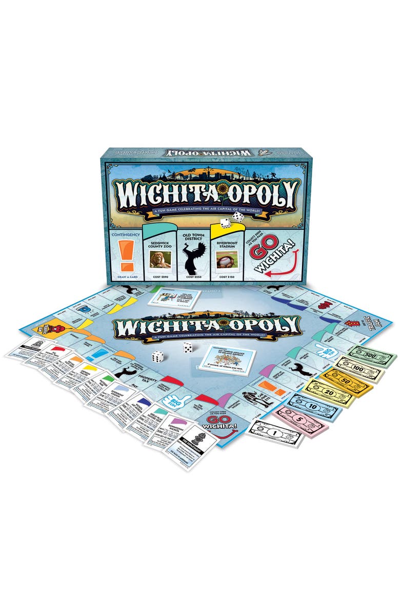 Wichitaopoly Monopoly Board Game, Alternate, color, Multicolored