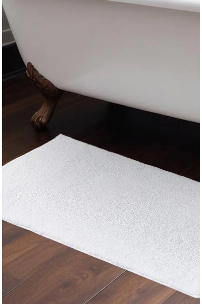 Microfiber Drylon Bath Mat, Main, color, WHITE