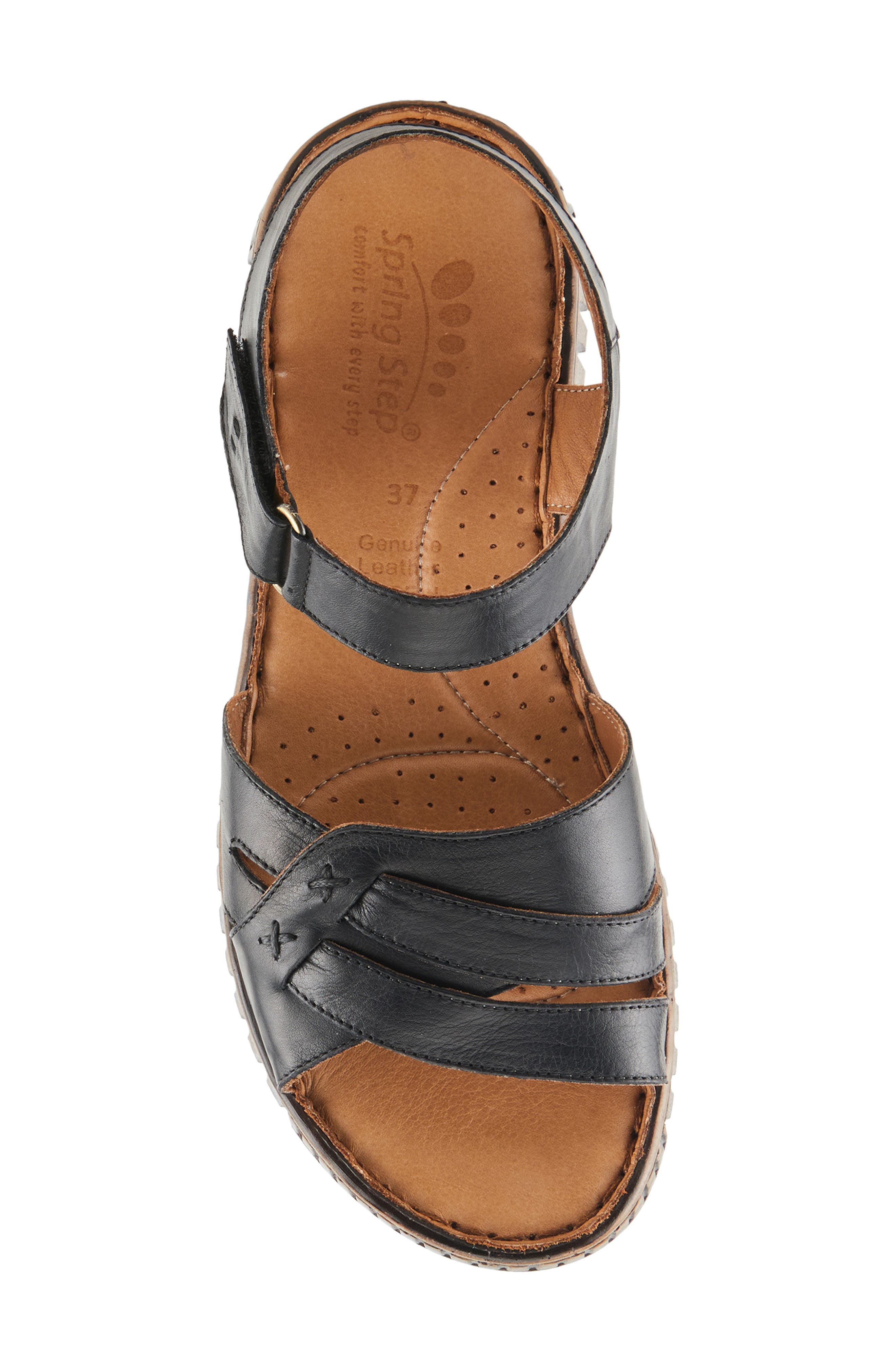 Nochella Ankle Strap Sandal, Alternate, color, BLACK