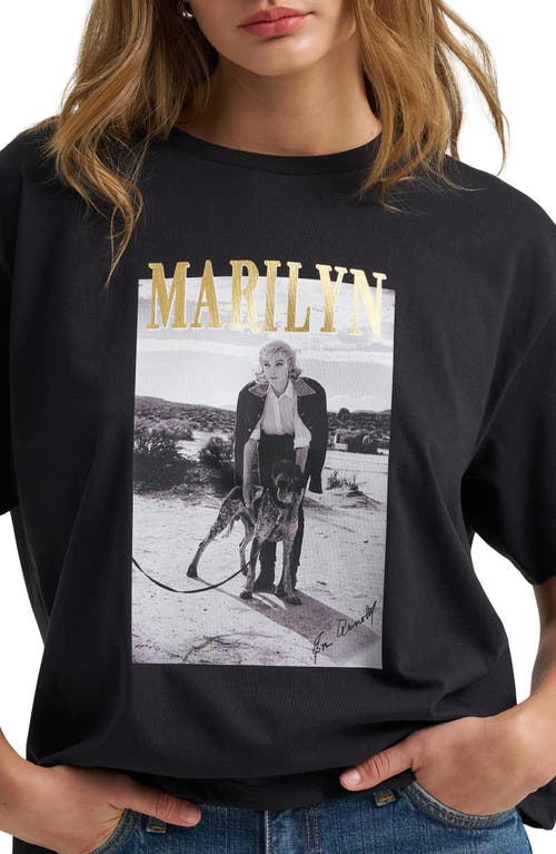 Lee Marilyn Monroe Graphic T-shirt In Black Beauty