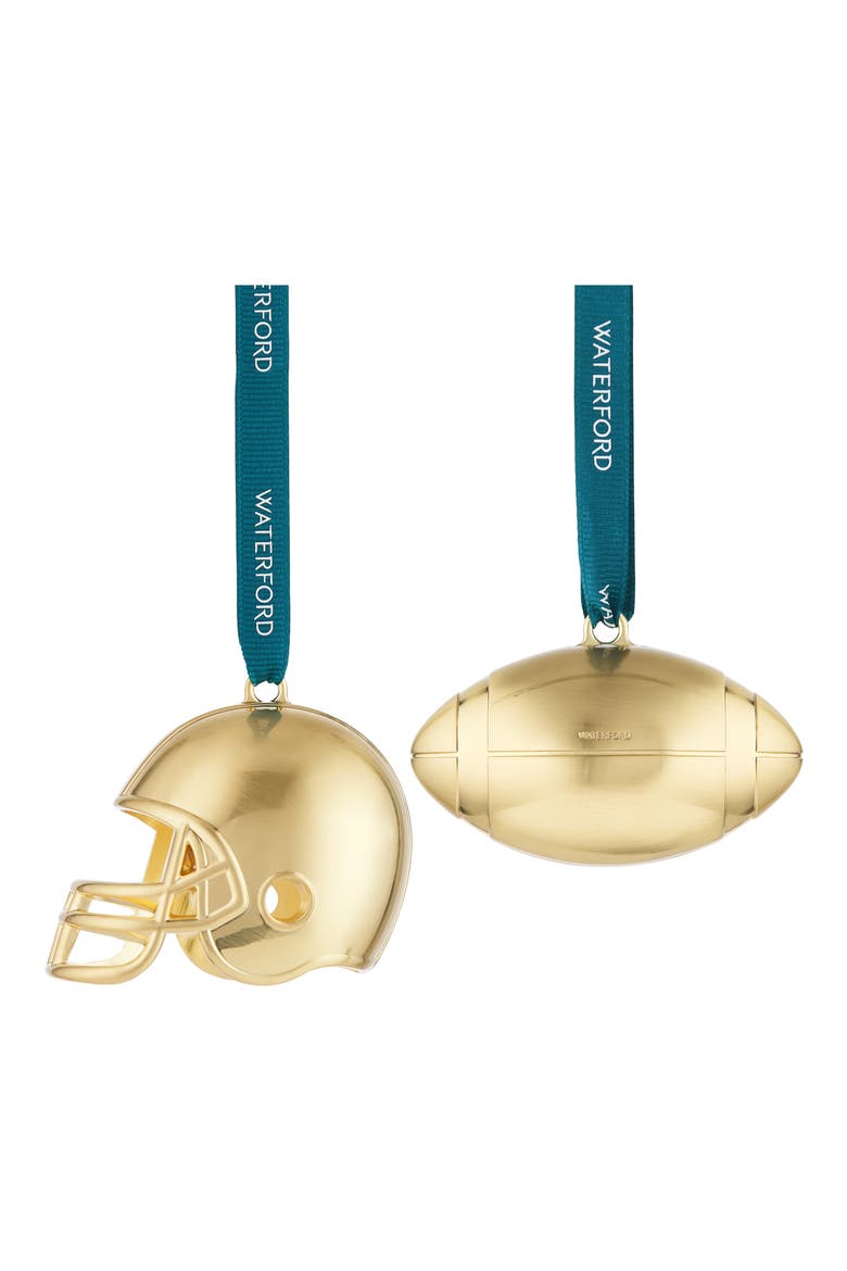 Football Golden Ornament, Alternate, color, GOLD