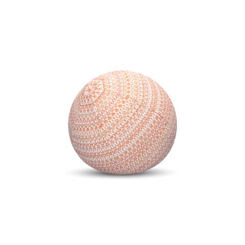 Kaleidoscope Chenille Micro Check Indoor & Outdoor Woven Accent Orb Pillow