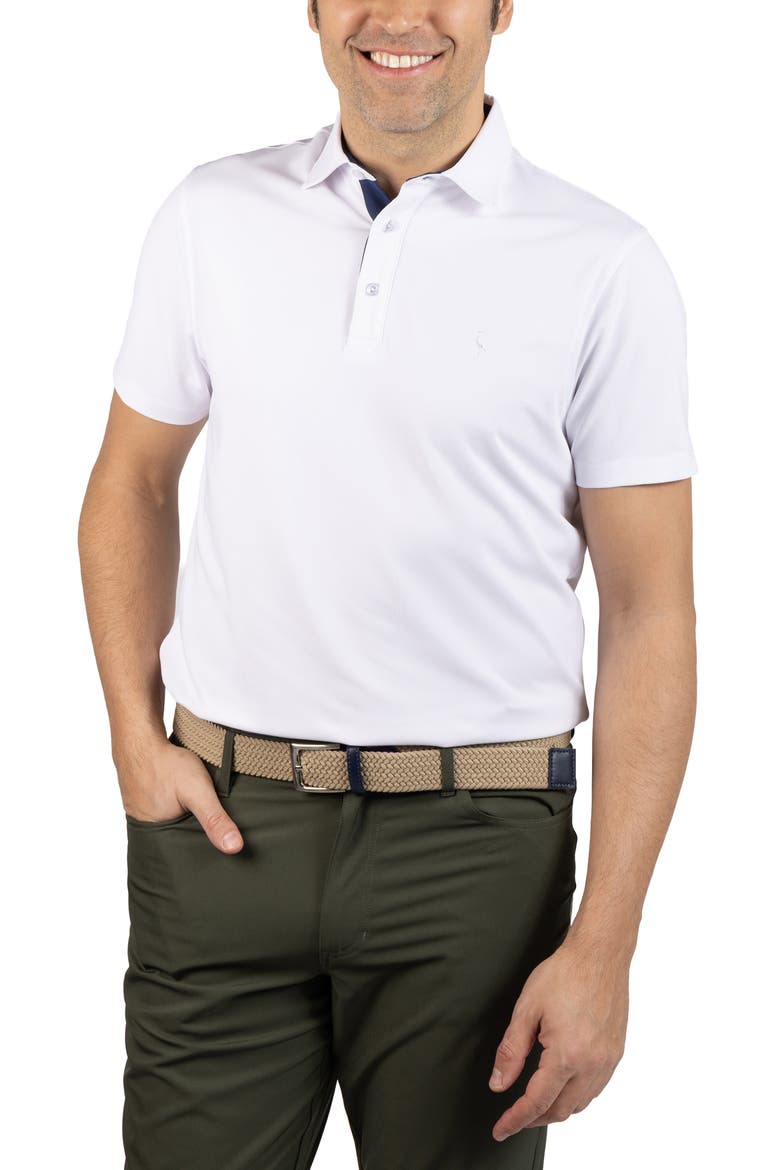 Micro Grid Performance Polo, Alternate, color, WHITE