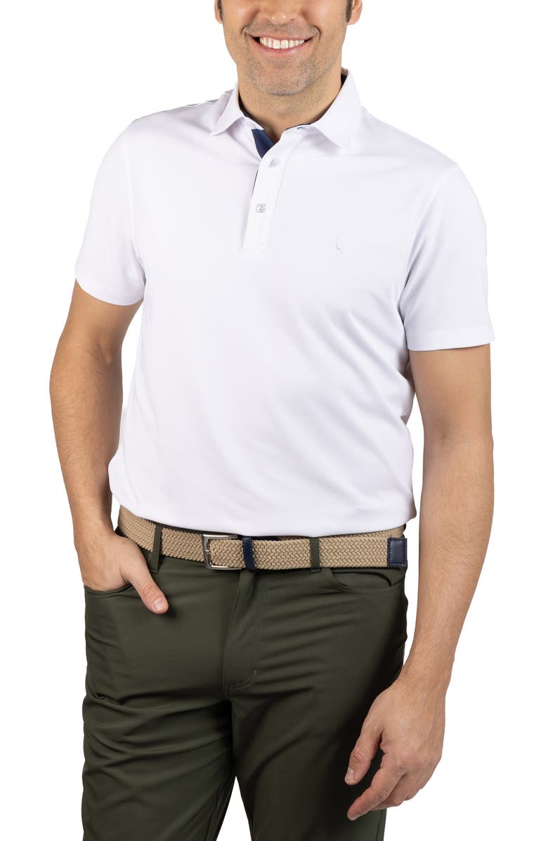 TailorByrd Micro Grid Performance Polo, Alternate, color, White