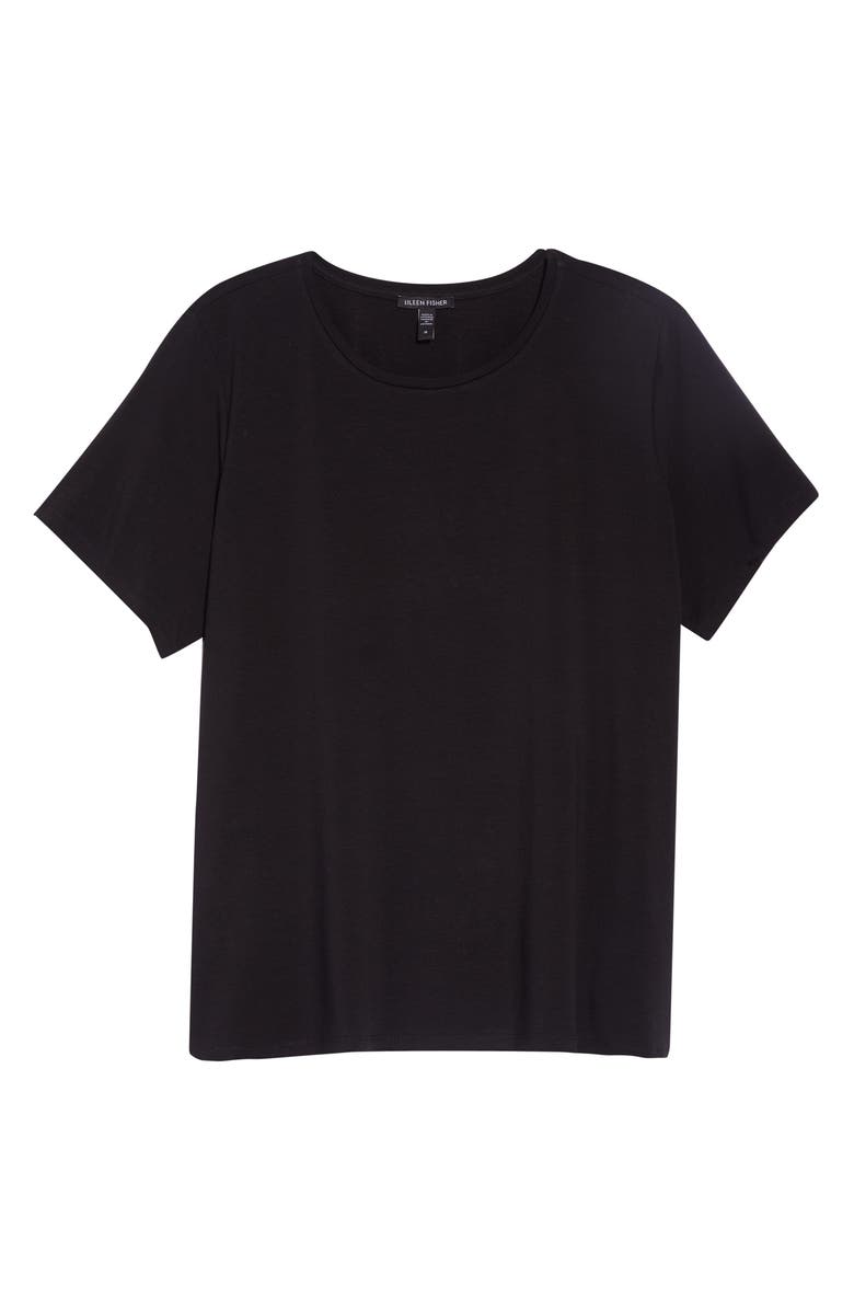 Eileen Fisher Fine Stretch Jersey T-Shirt, Alternate, color, 