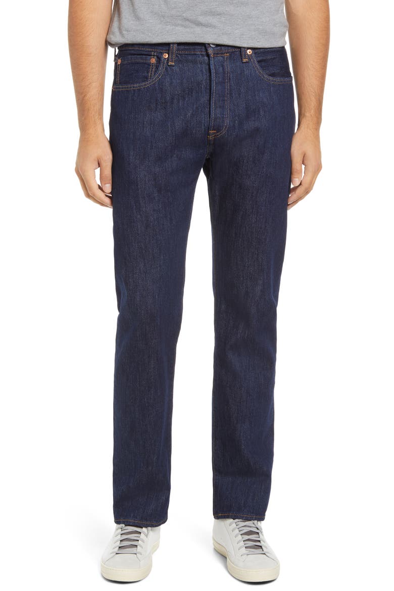 Levi's® 501® Original Straight Leg Jeans, Main, color, RINSE 37461