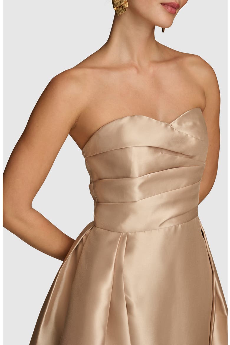 Strapless Gown, Alternate, color, GOLD