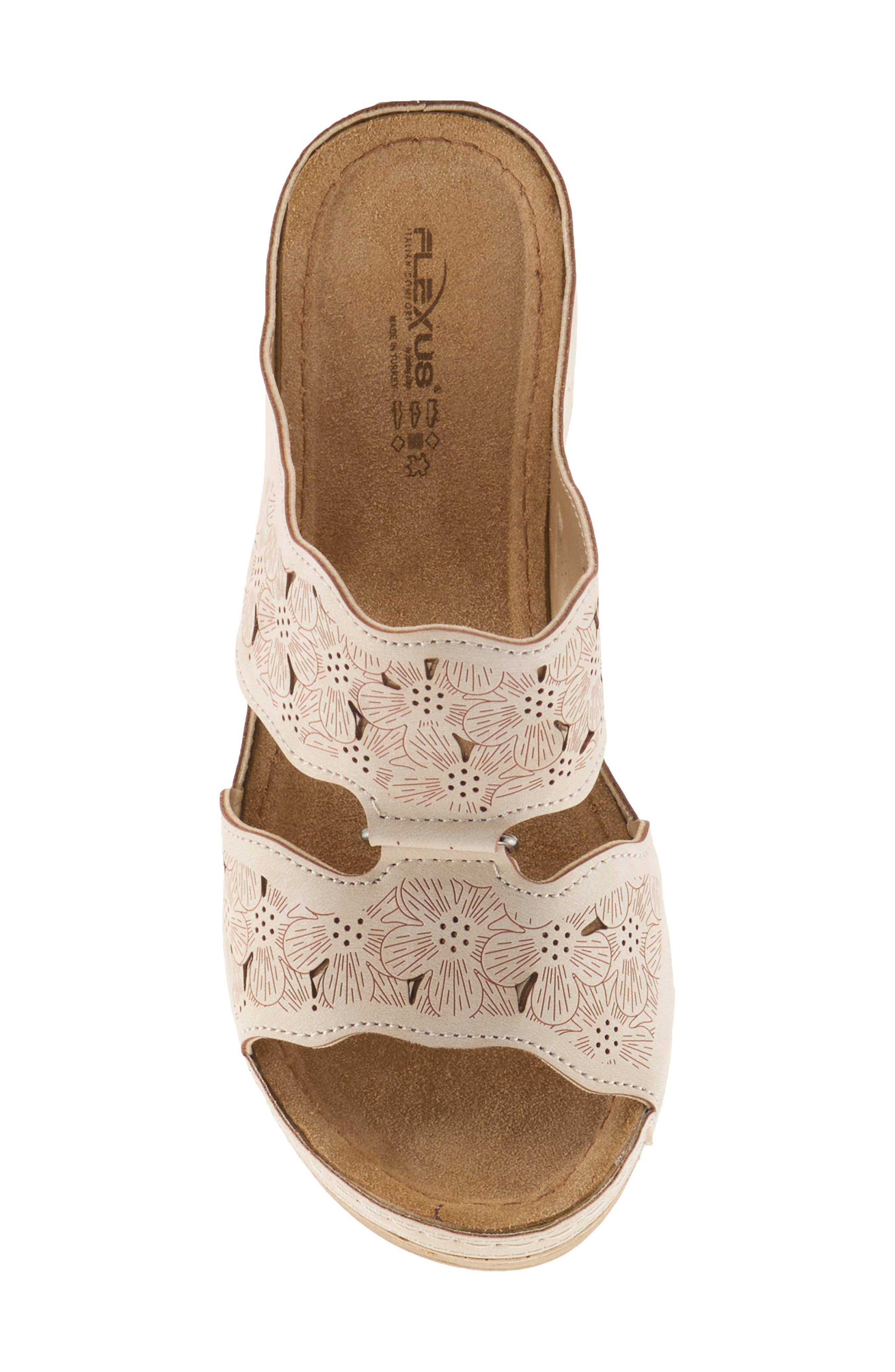 Dreiser Platform Wedge Slide Sandal, Alternate, color, BEIGE
