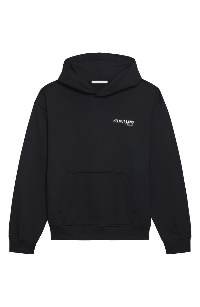 Helmut Lang Ski Map Graphic Hoodie, Alternate, color, Black