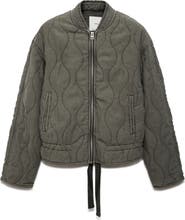 MANGO Quilted Pucket Jacket