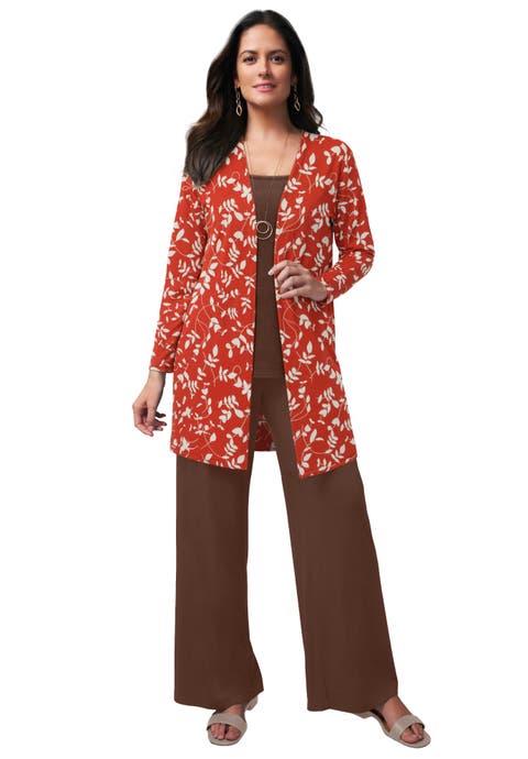 Everyday Stretch Knit Open Front Cardigan (Plus)