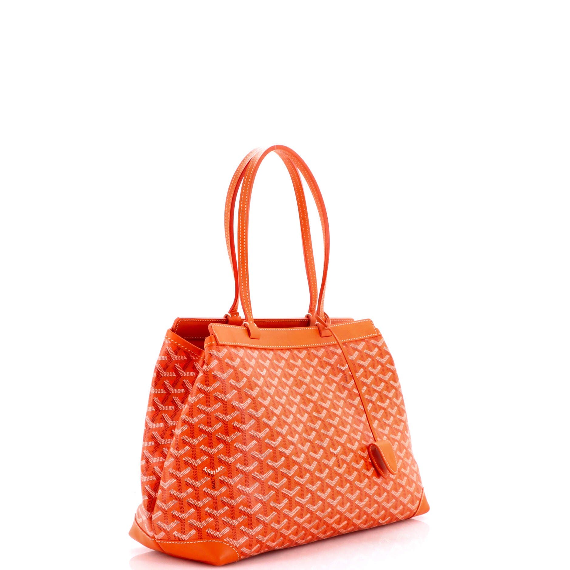 Pre-Owned Goyard Bellechasse Bag Coated Canvas PM, Alternate, color, Orange