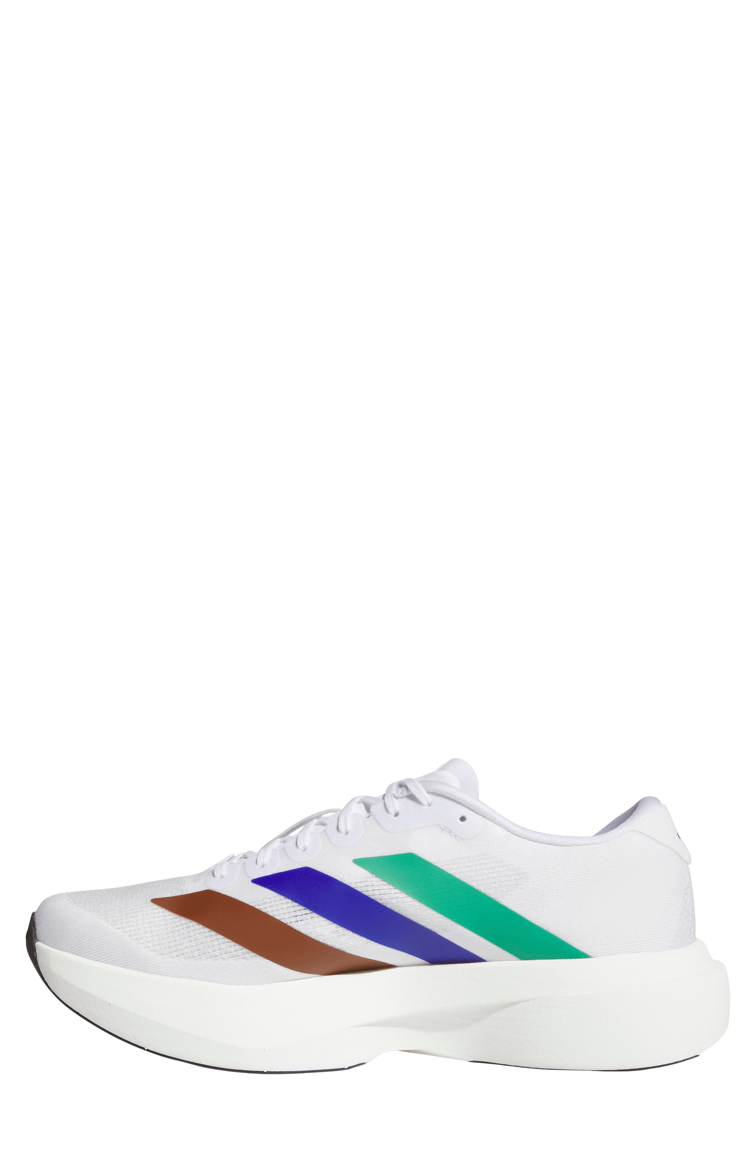 Adizero Evo SL Running Shoe, Alternate, color, FTWWHT/ SECOGR/ SELUBL