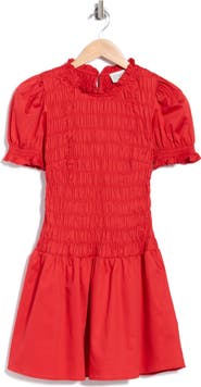 EDIT by JASON WU Puff Sleeve Drop Waist Dress