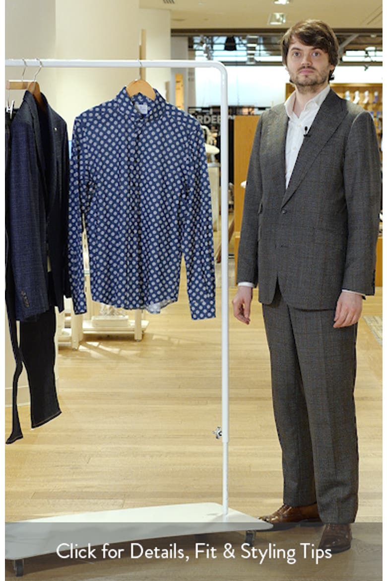 Modern Fit Floral Stretch Cotton Jersey Dress Shirt video