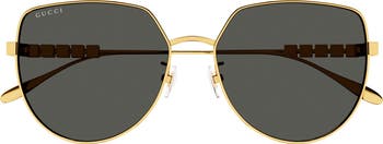 【関税込み】gucci GEOMETRIC CRYSTAL SUNGLASSES Gucci - Square Sunglasses with Crystals - Black Yellow