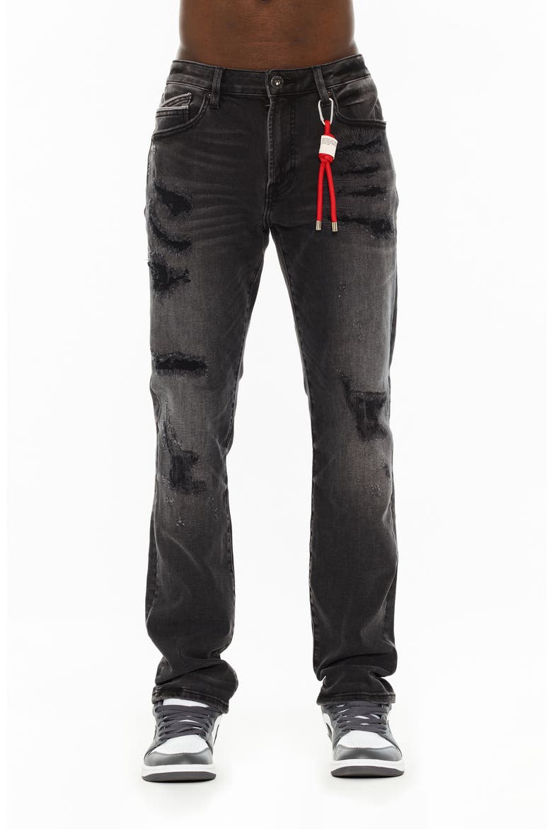 Rocker Slim Fit Straight Leg Jeans, Main, color, STERLING
