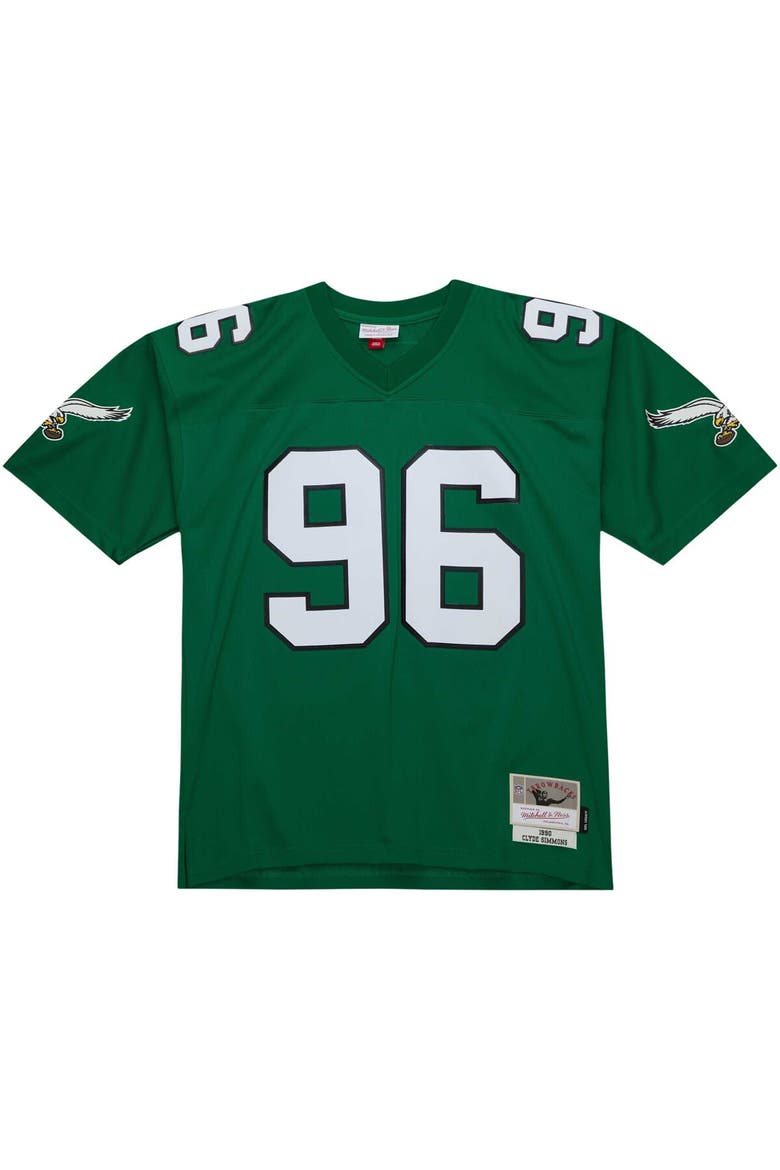 Men's Mitchell & Ness Clyde Simmons Kelly Green Philadelphia Eagles Legacy Replica Jersey, Alternate, color, Kelly Green