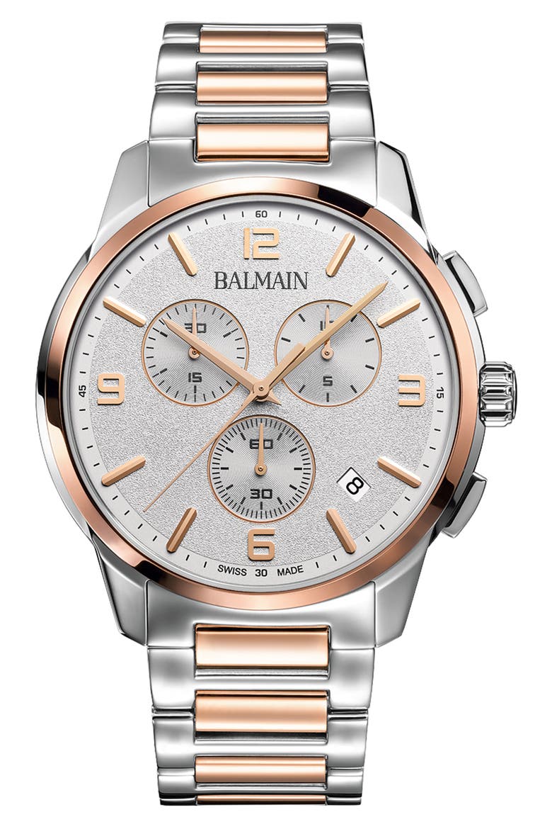 Madrigal Chronograph Two-Tone Bracelet Watch, 42mm, Main, color, TWO TONE
