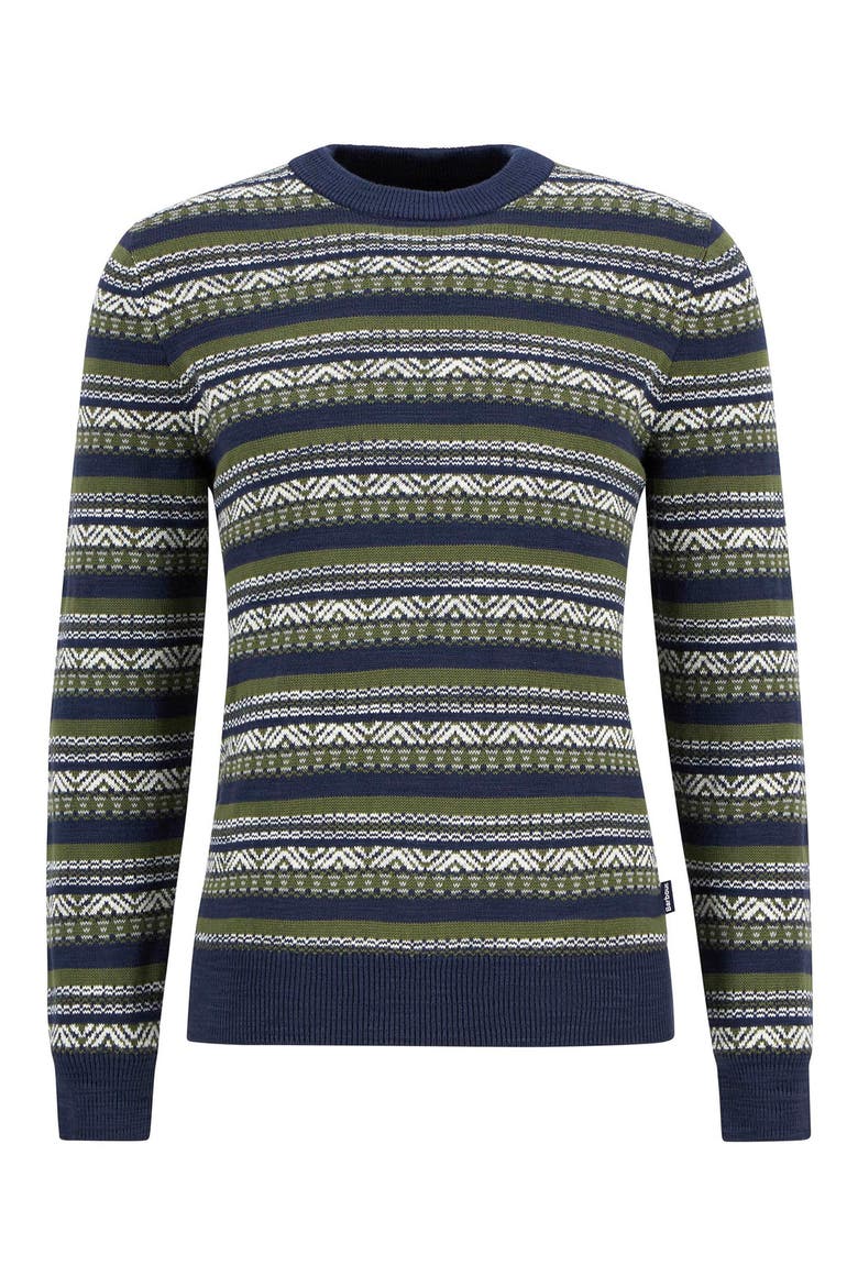 Topcliffe Fair Isle Sweater, Alternate, color, NAVY