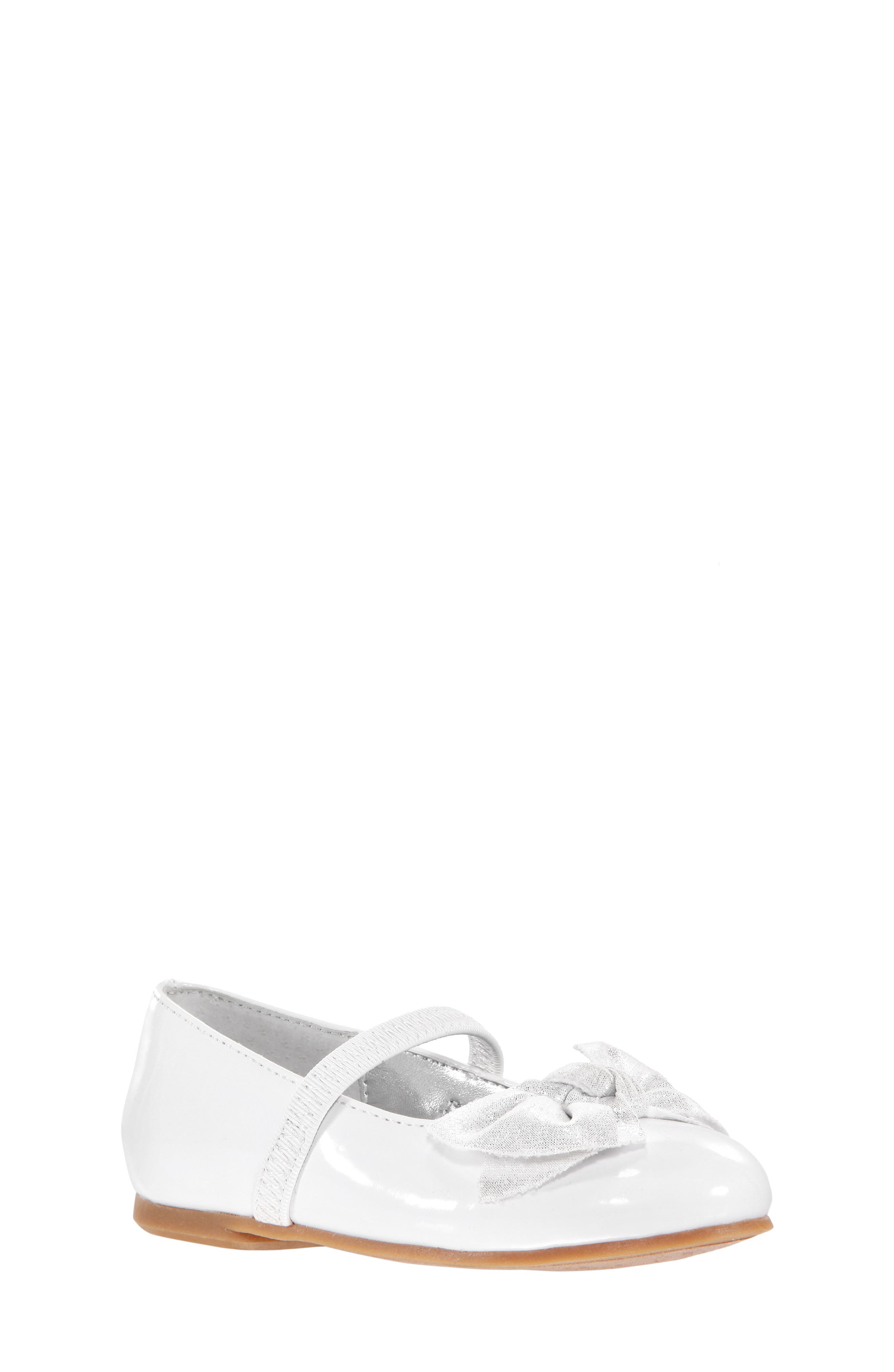 Nina Glitter Bow Ballet Flat, Main, color, 