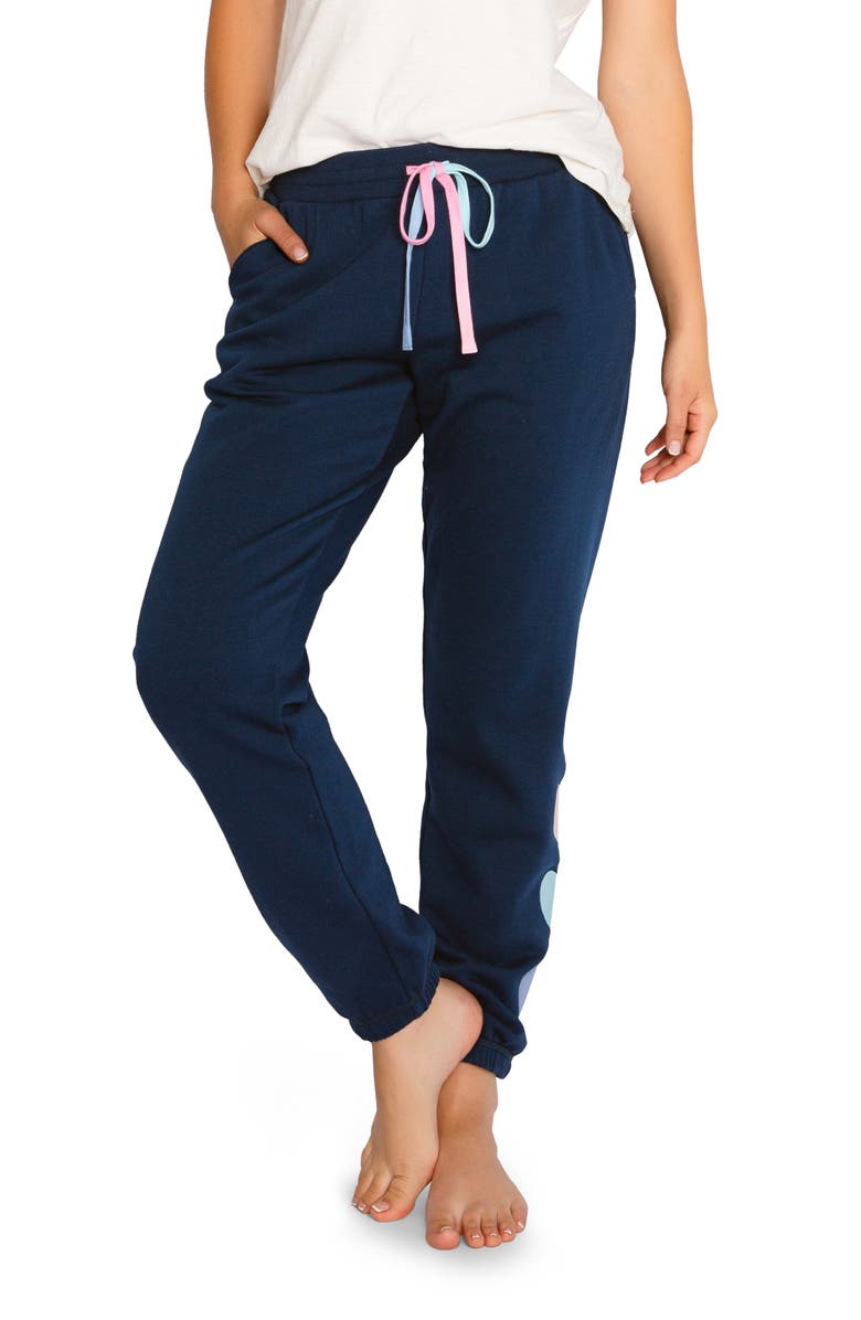 PJ Salvage Mad Love Fleece Pajama Pants, Main, color, 
