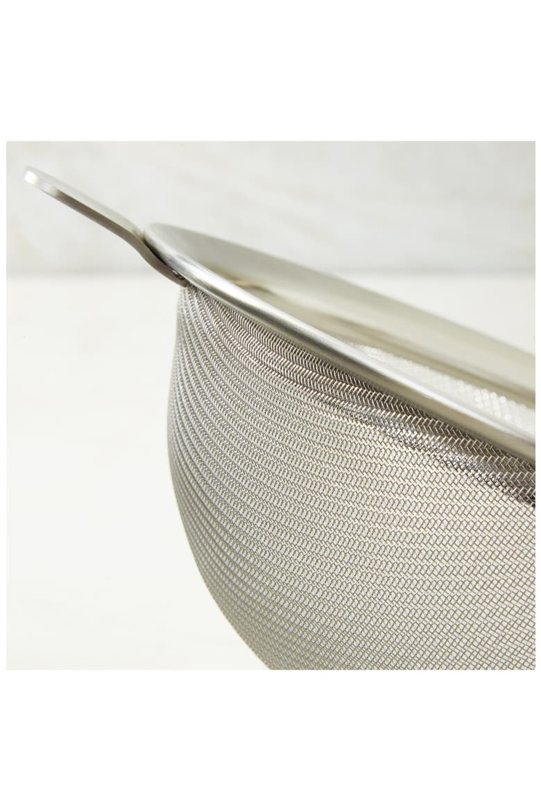 Leo Graphite Stainless Steel Mesh Strainer, Alternate, color, BLACK