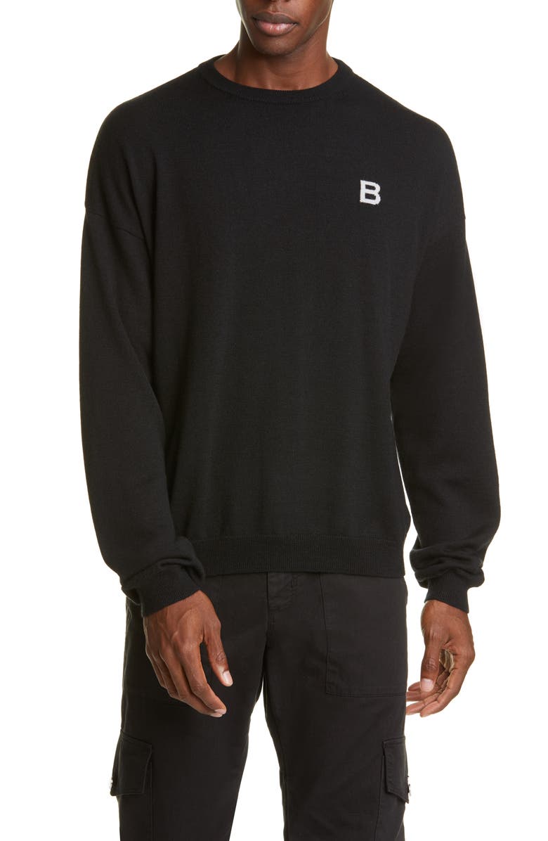 BILLY Los Angeles Little B Crewneck Wool & Cashmere Sweater, Main, color, 