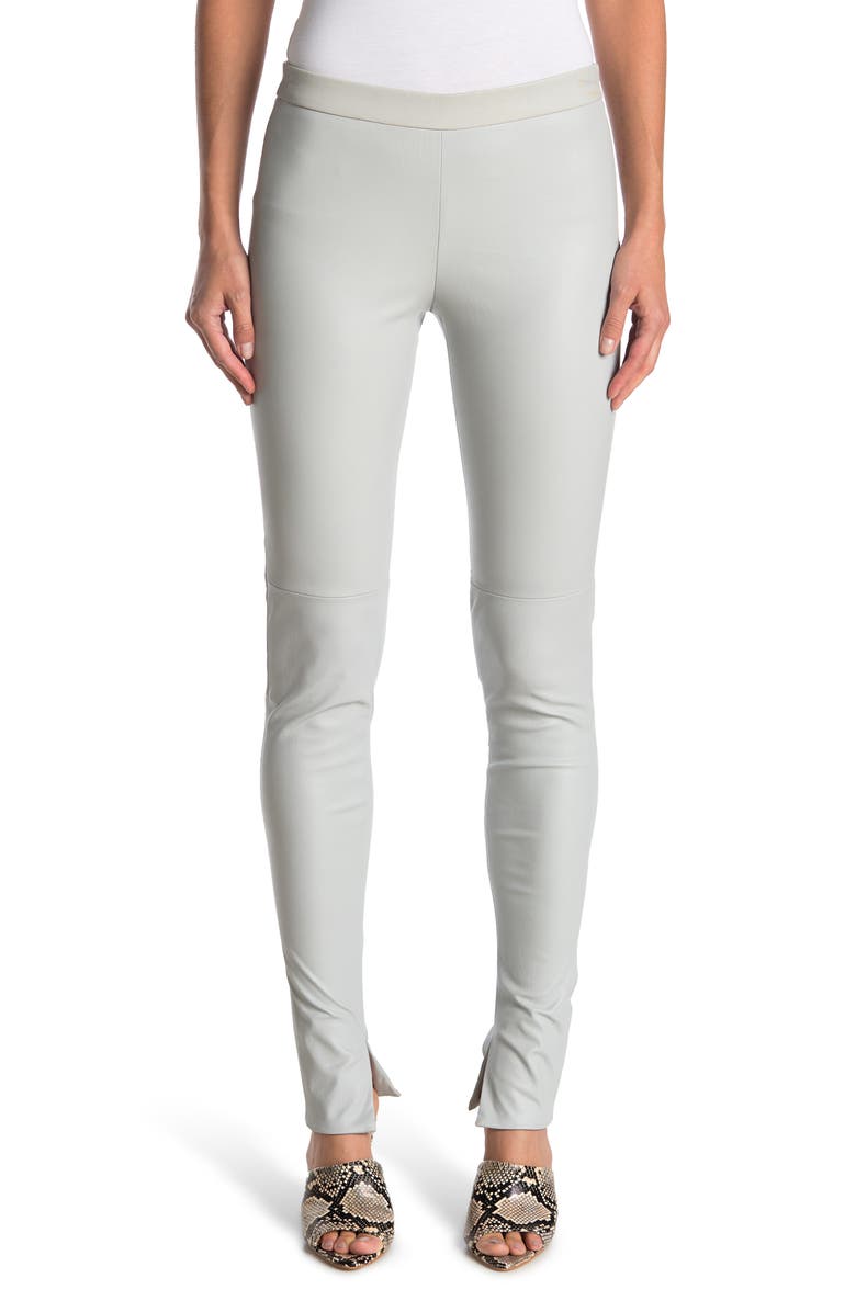 Akris Fria Leather Pants, Main, color, 
