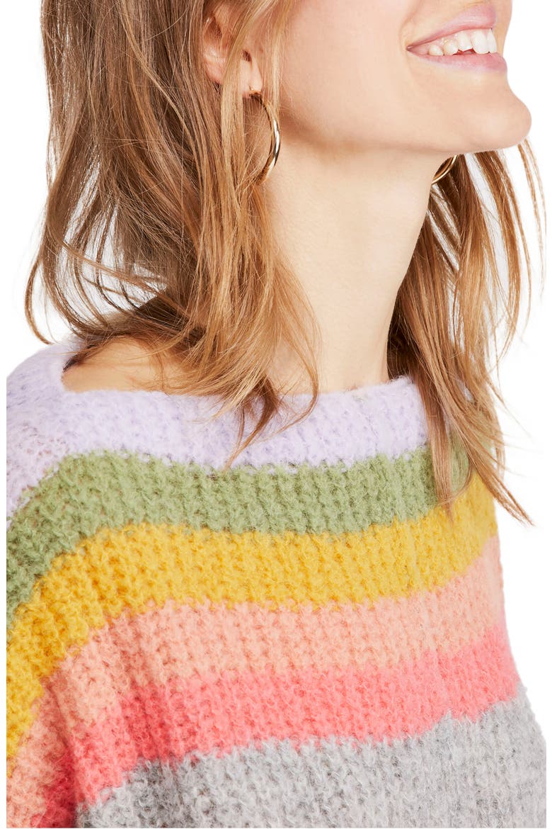 See the Rainbow Sweater, Alternate, color, GREY