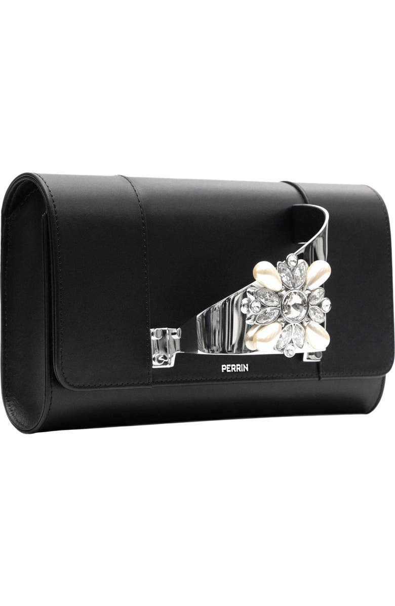 PERRIN PARIS L'Eiffel Clutch Bijoux, Alternate, color, Black