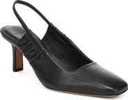 Vince Ven Leather Slingback Pump