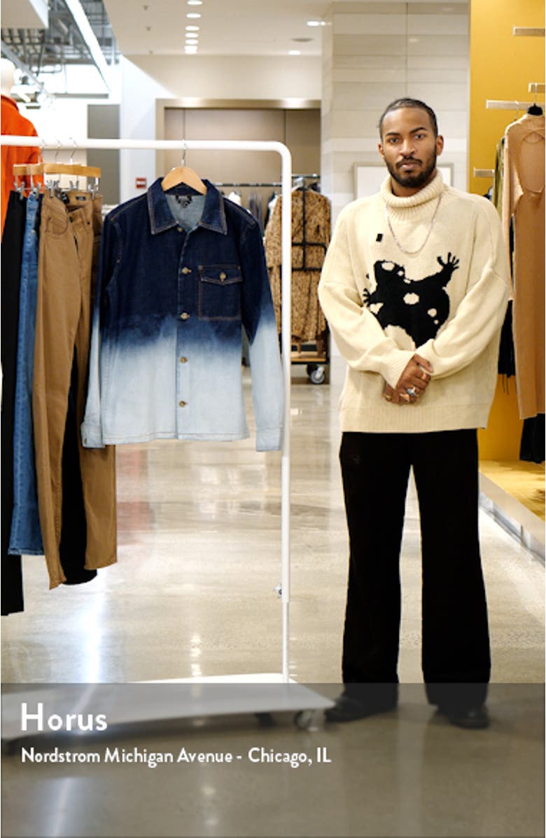 Veste Pierre Bleached Denim Button-Up Shirt, sales video thumbnail