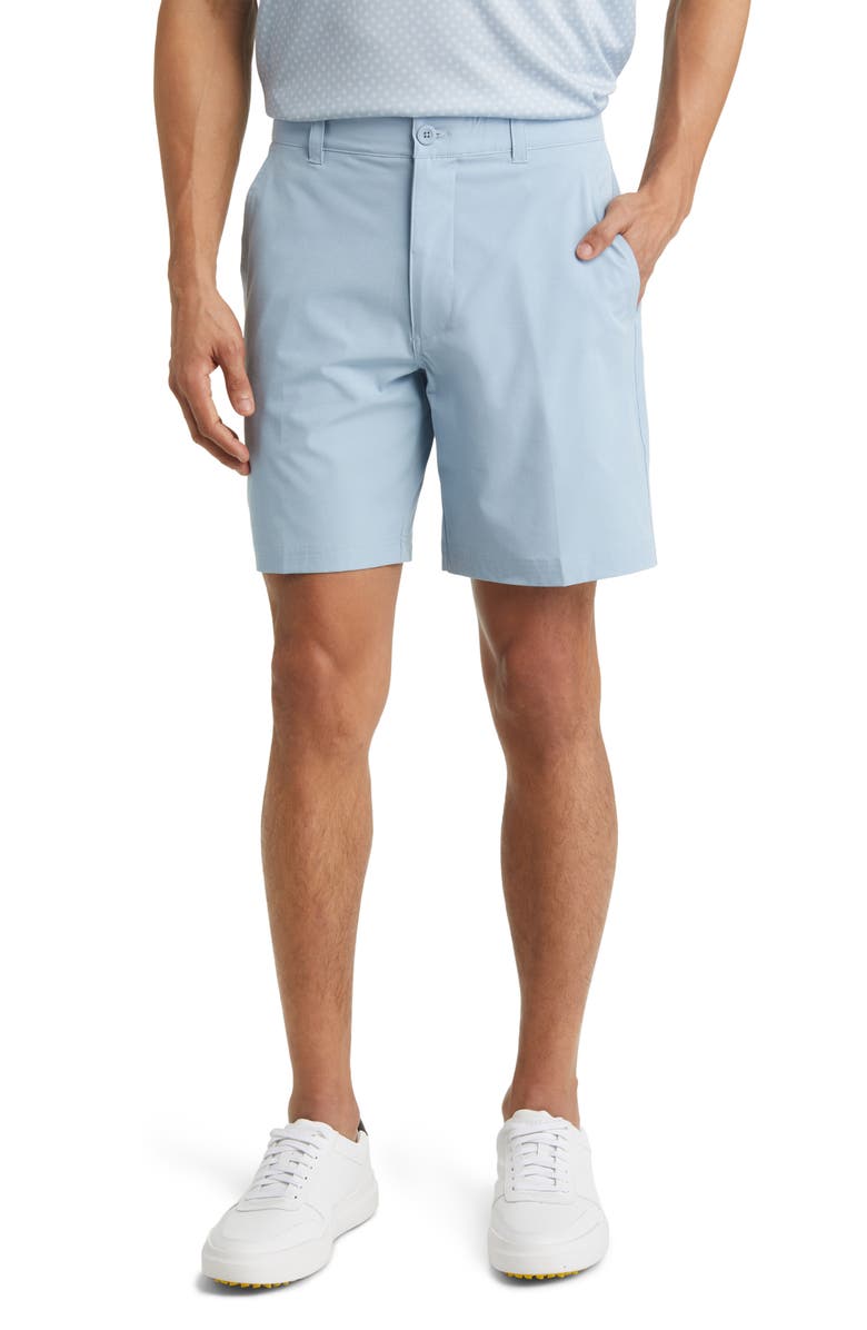 Swannies Ethan Flat Front Golf Shorts, Main, color, Sky