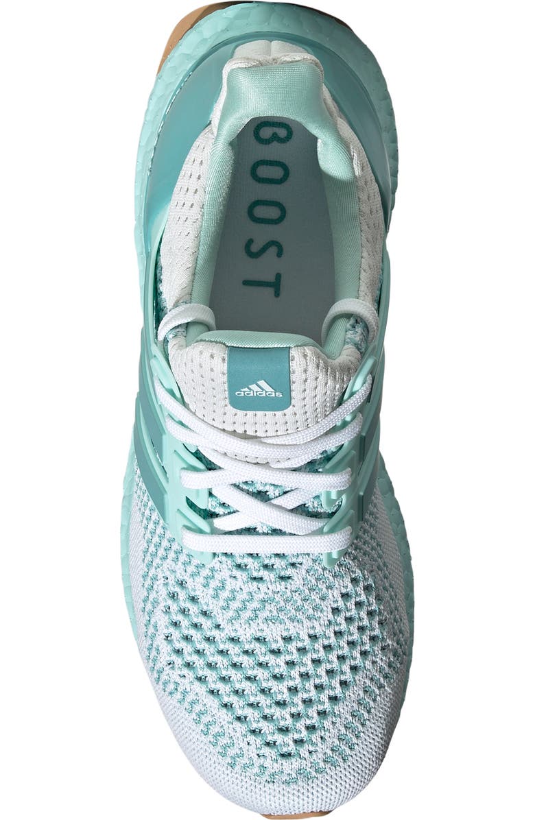 adidas Ultraboost 1.0 Running Sneaker, Alternate, color, White/ Mint/ Flash Aqua