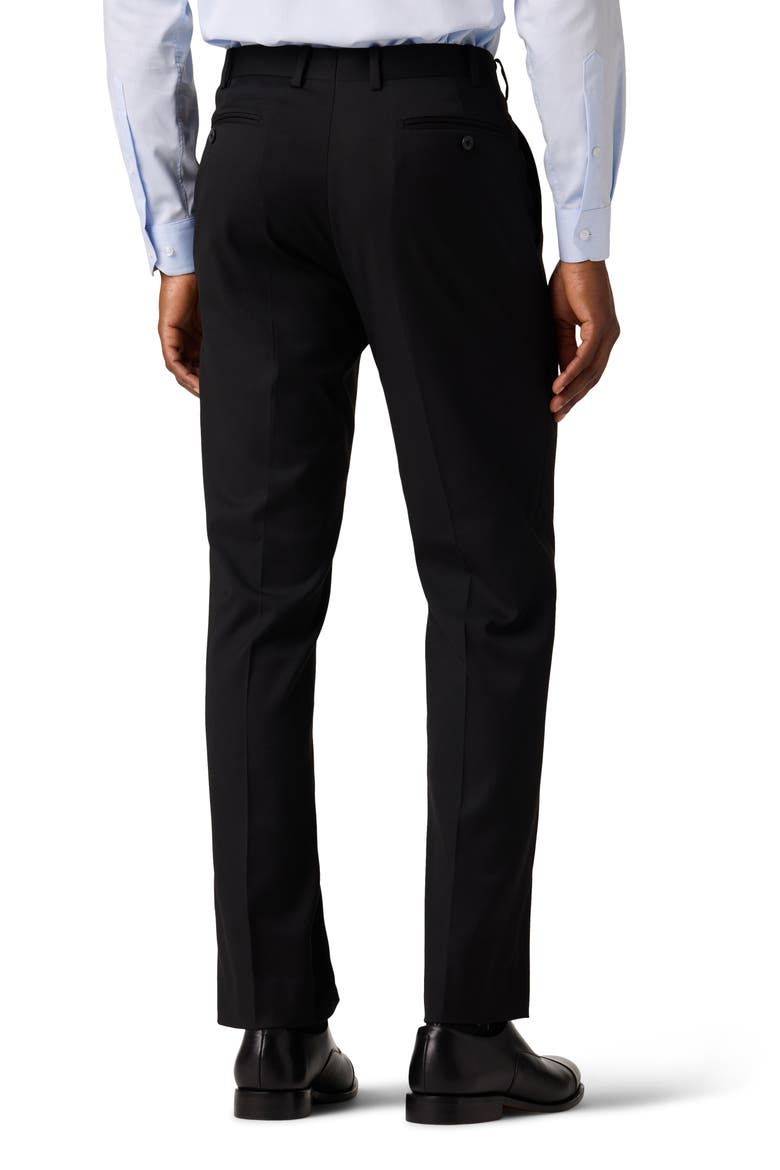 Performance Tailored Fit Suit Separate Trousers, Alternate, color, BLACK