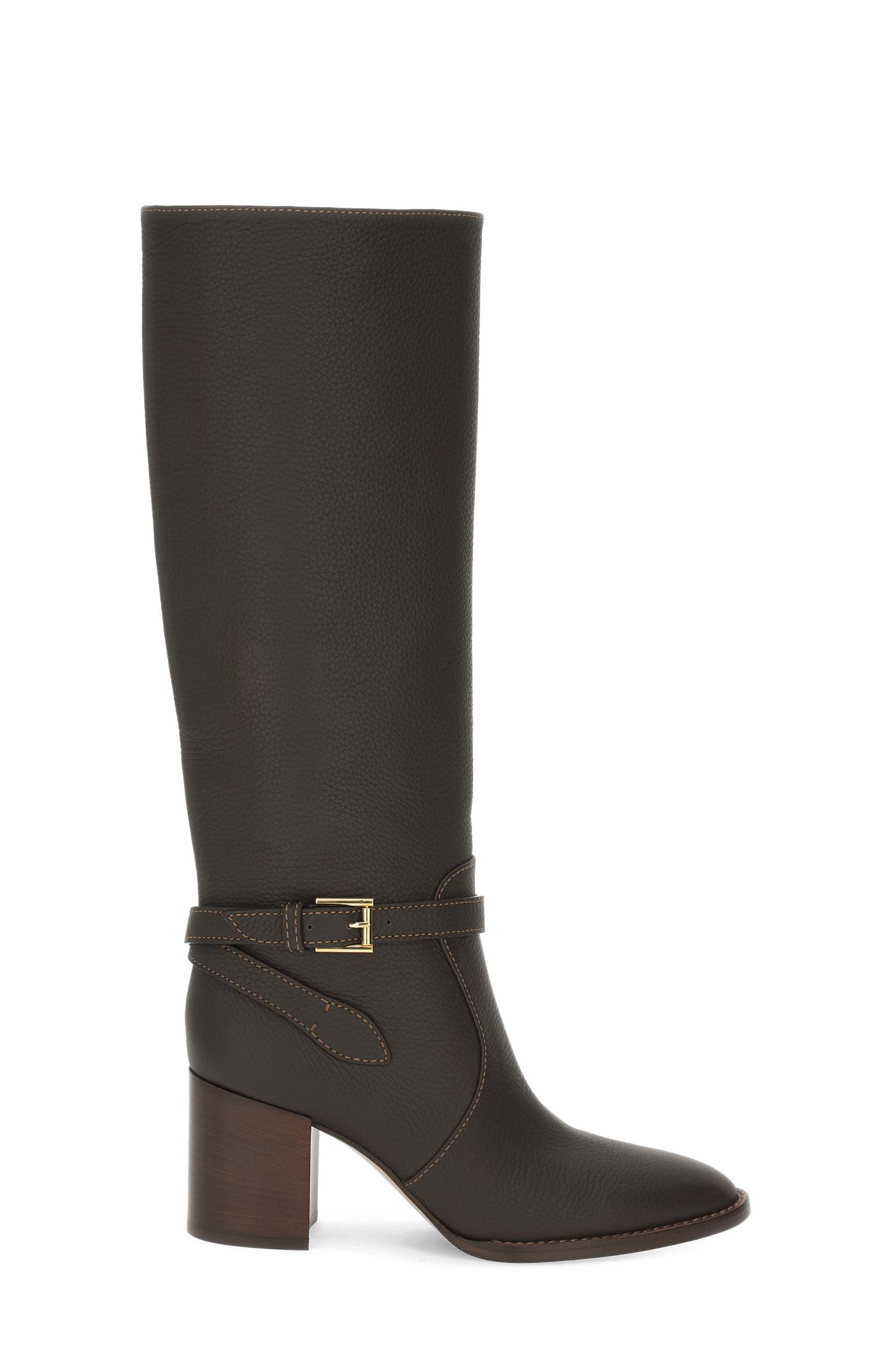 Gianvito Rossi Varenne 70 Boot, Main, color, Brown Calf Leather