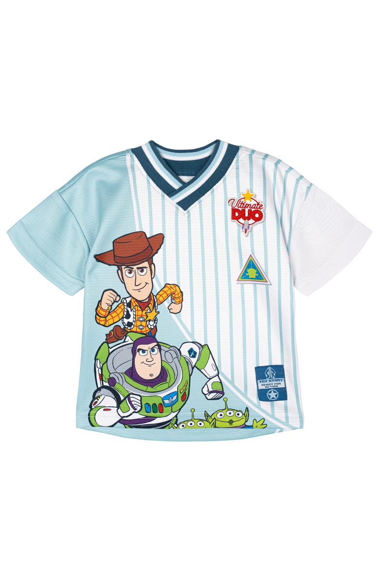 Disney Pixar Athletic T-Shirt, Alternate, color, Light Blue Woody Buzz