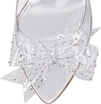 【ファッション通販】の商品をすべて Aqua Louboutin Christian Crystal Slide Clear Embellished 靴