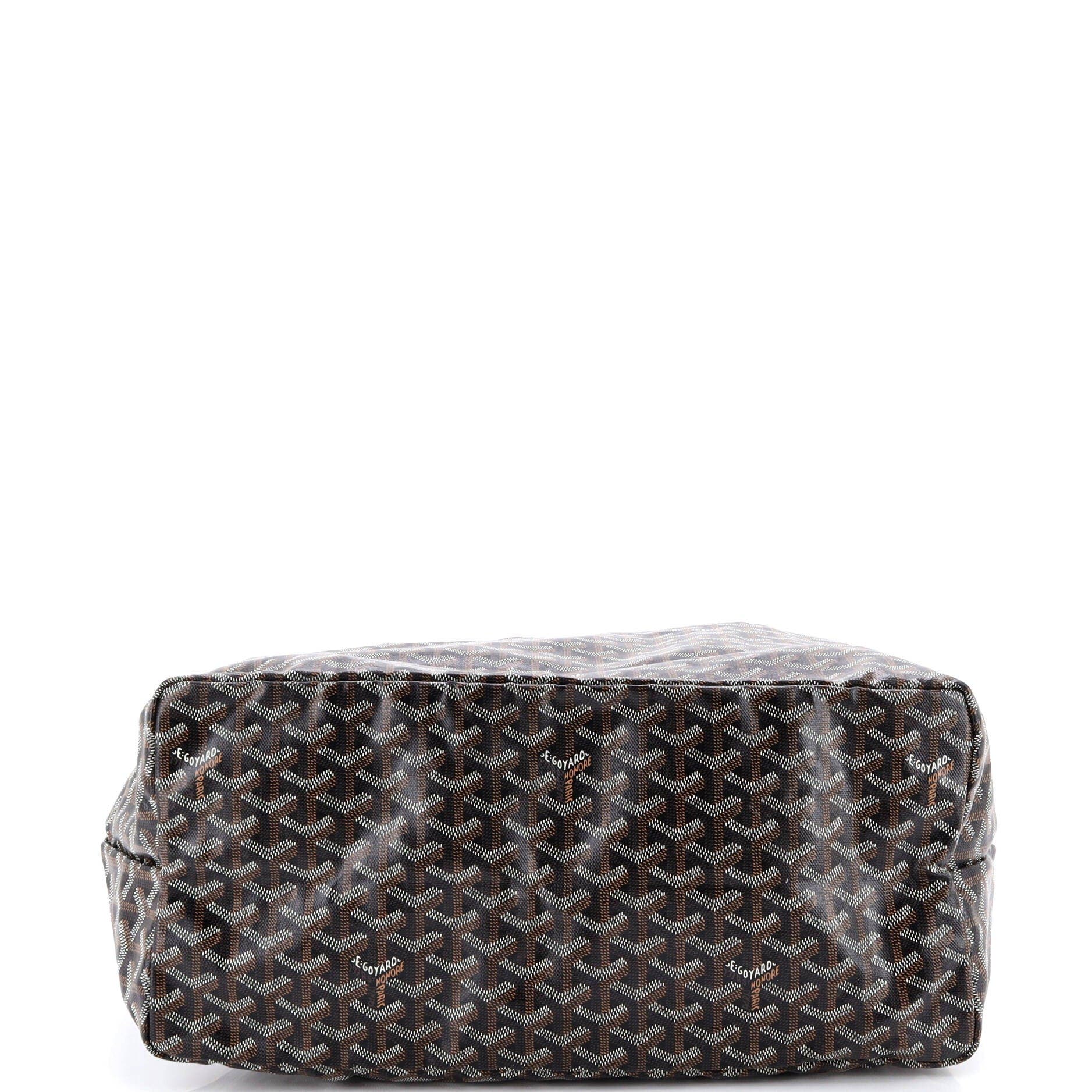 Pre-Owned Goyard Saint Louis Tote Coated Canvas GM, Alternate, color, Black