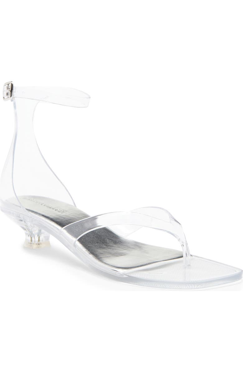 Jeffrey Campbell Gummy Ankle Strap Sandal, Main, color, Clear