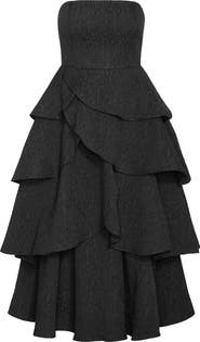 City Chic Elizabether Ruffle Sleeveless Maxi Dress