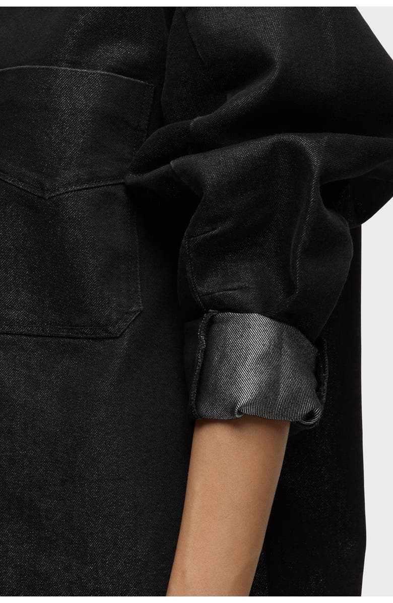 Hudson Jeans Barrel Sleeve Shacket, Alternate, color, Metallic Rinse